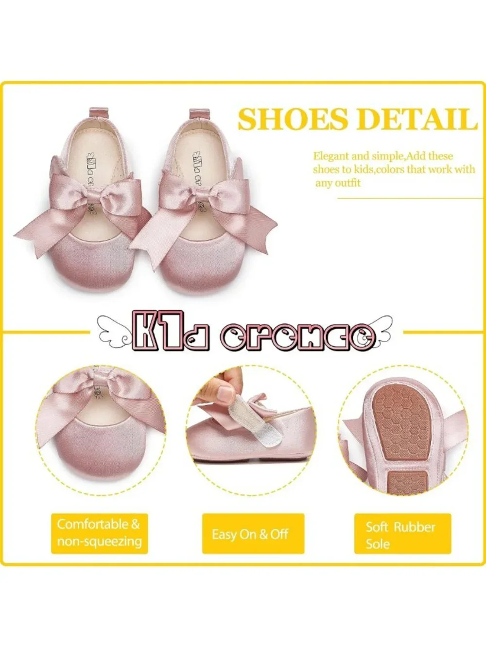 Adorable Baby Girls' Prewalker Mary Jane Flats with Bowknot - Perfect Dress